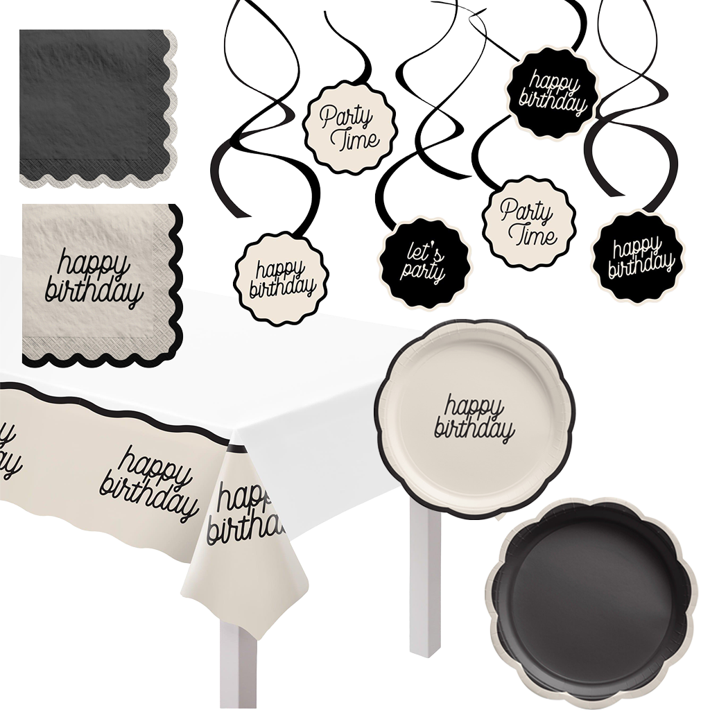 Birthday Chic Party Supplies Kit
