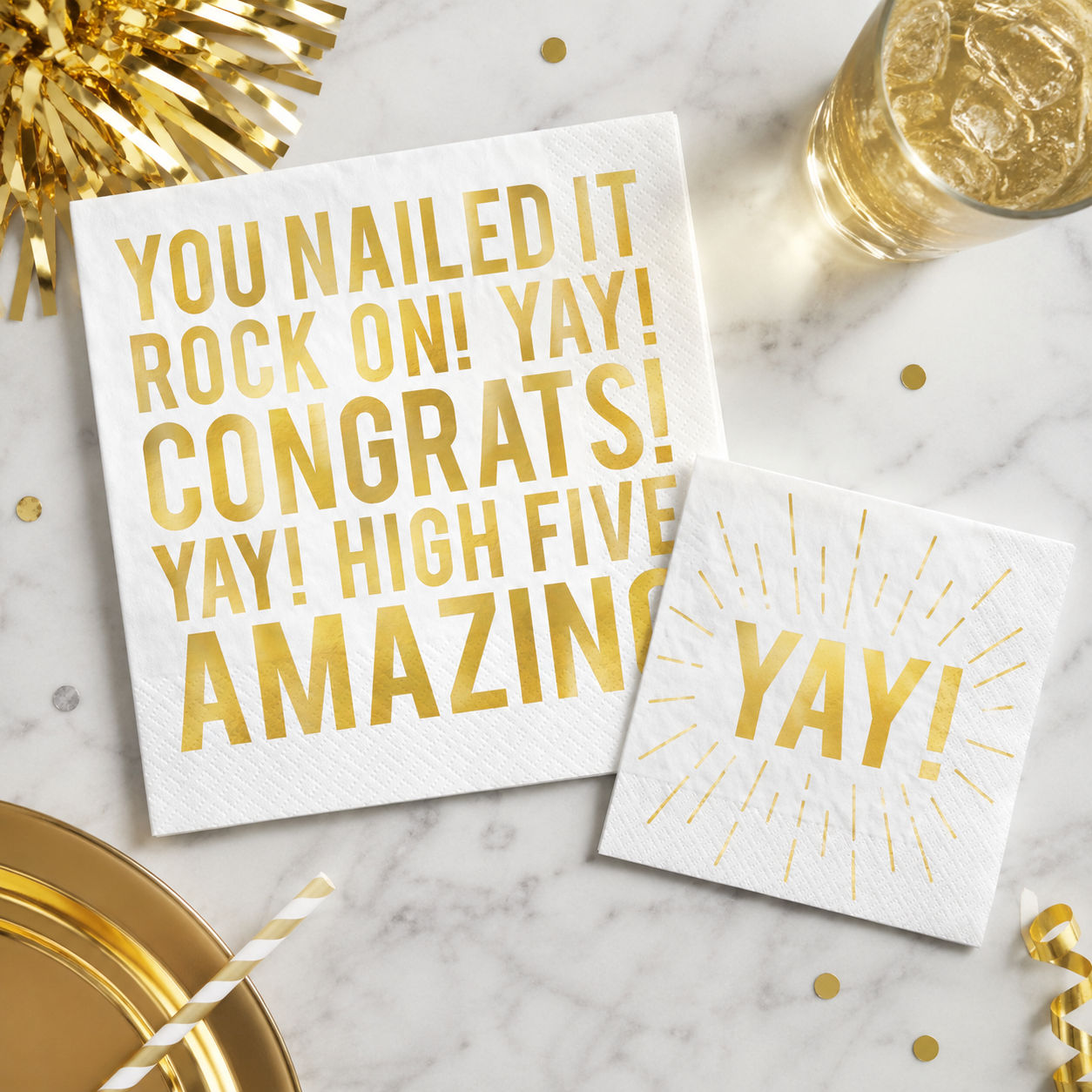 Congrats Retirement Napkin, 16ct, Assorted Options