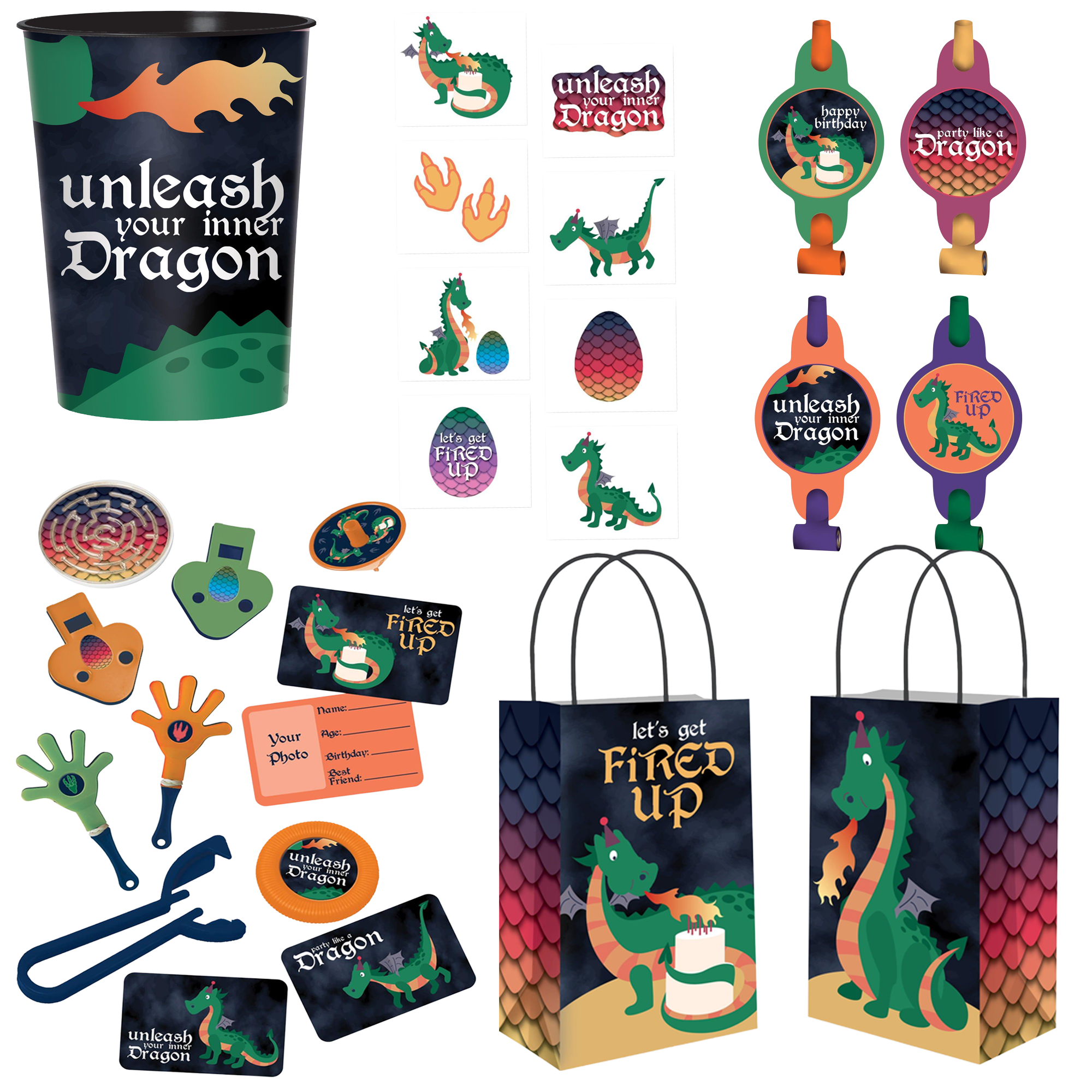 Dragon Favor Kit for 8 Guests
