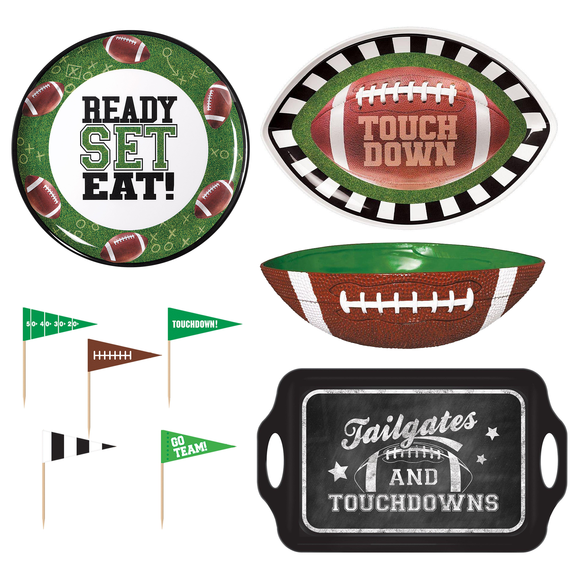 Football Tailgate Serveware Kit
