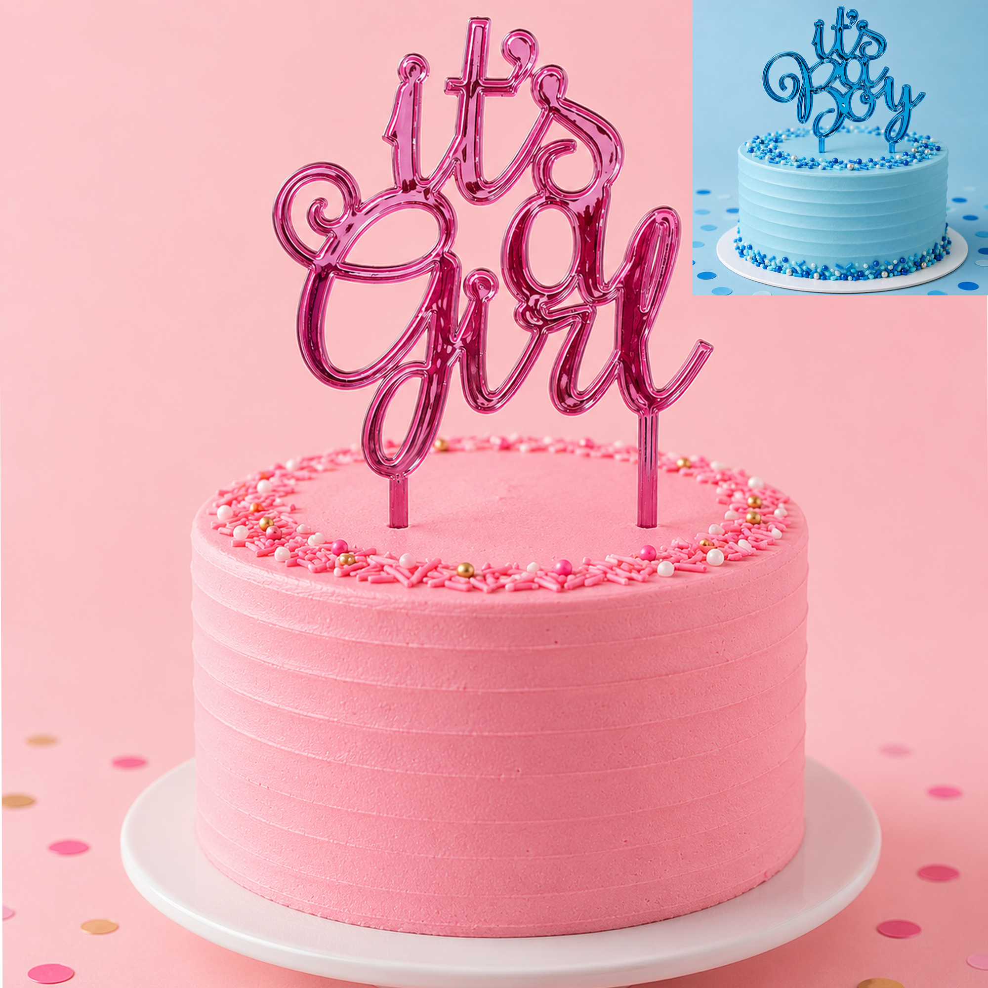 It's a Cake Topper, Assorted Colors