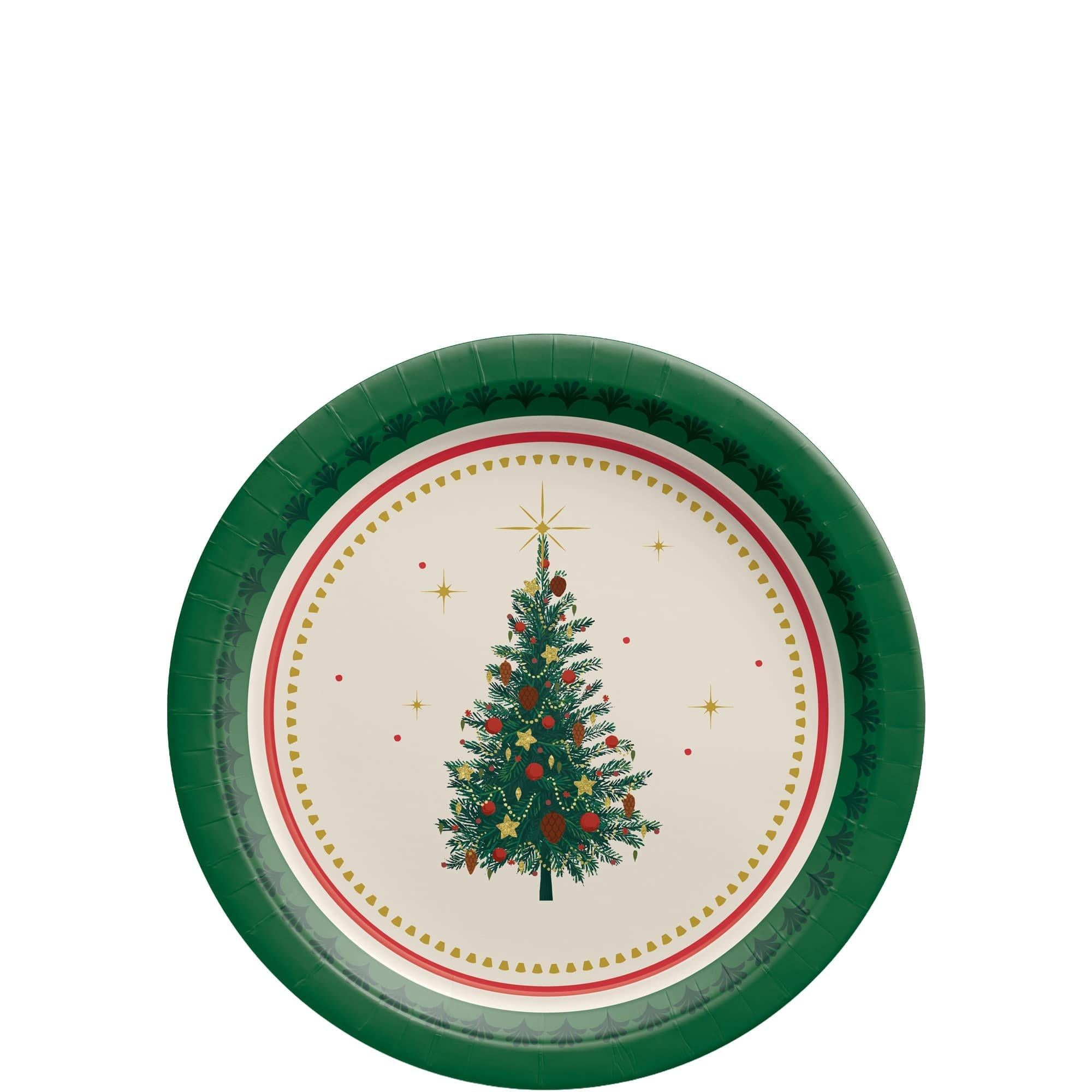 Elegant Evergreen Plate, 8ct, Assorted Options