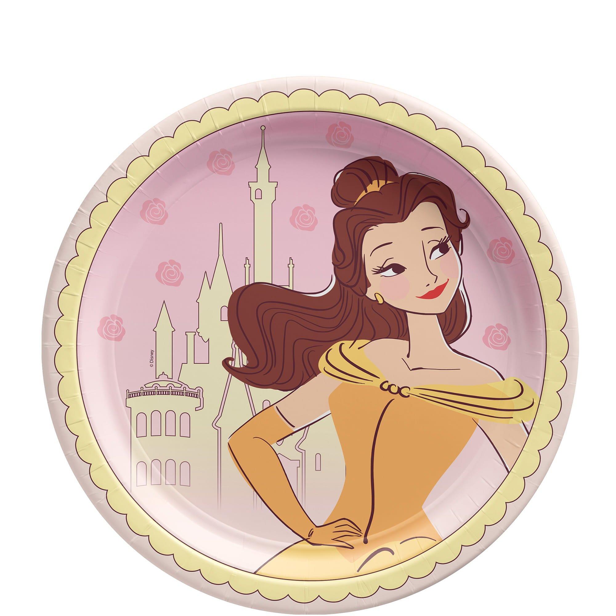 Disney Belle Once Upon A Time Paper Lunch Plate, 8ct, Assorted Options
