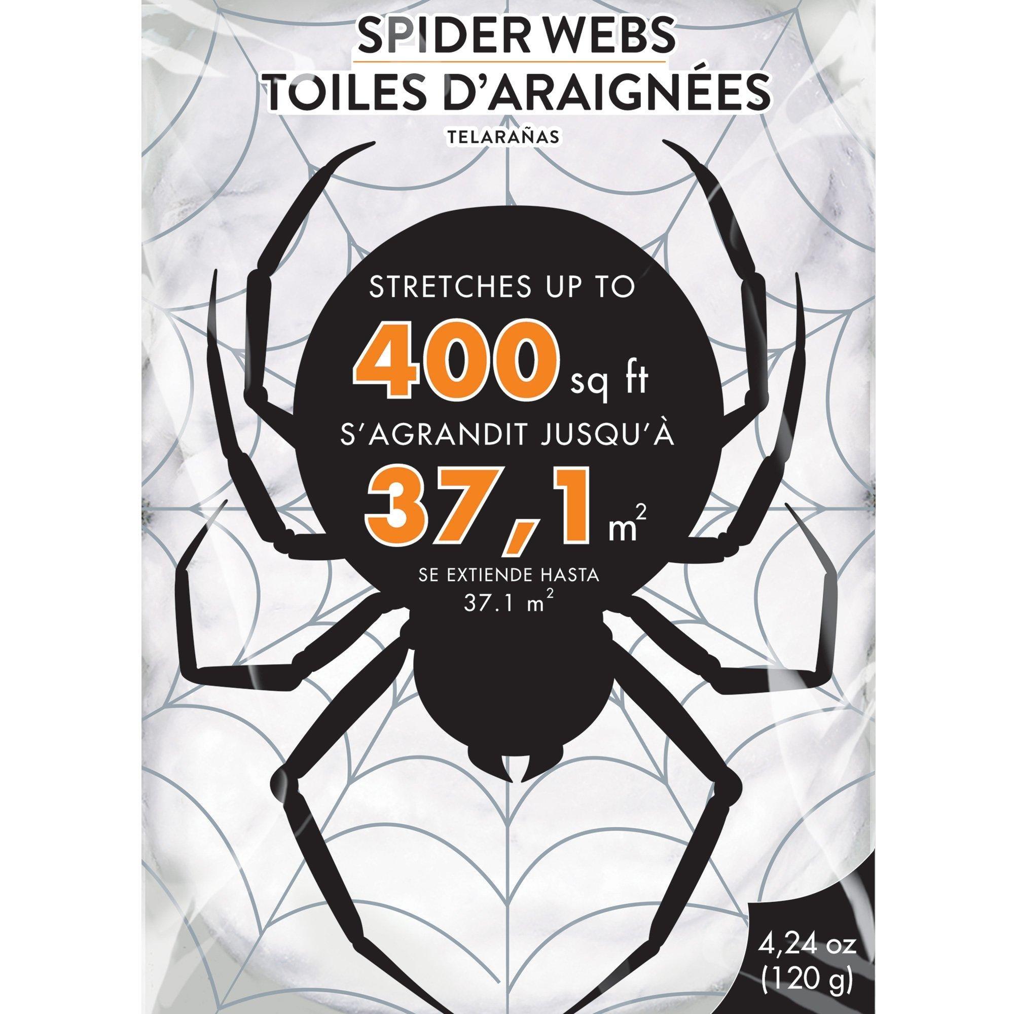 White Stretch Spider Web, Multiple Coverage