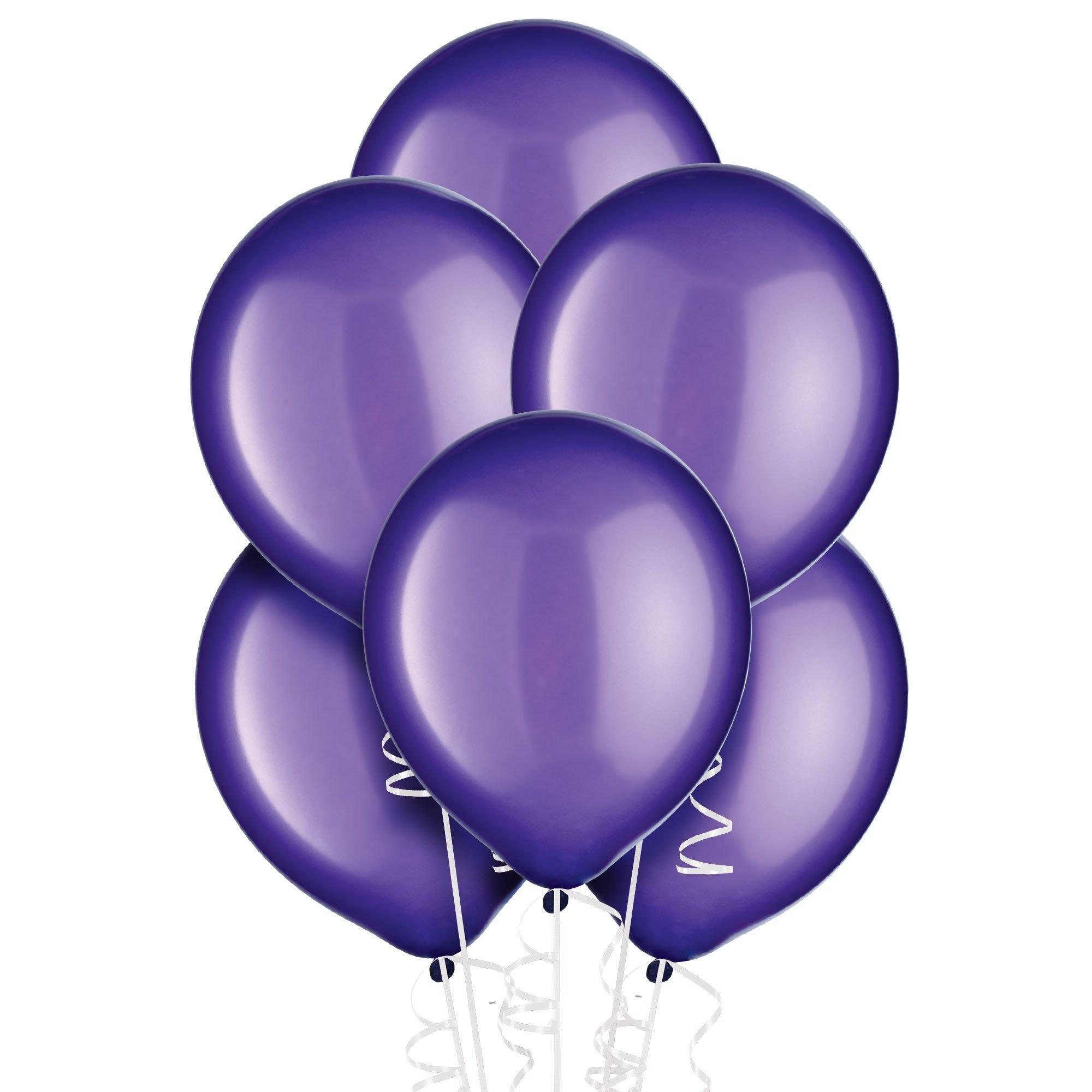 Purple Pearl Latex Balloons, Assorted Options