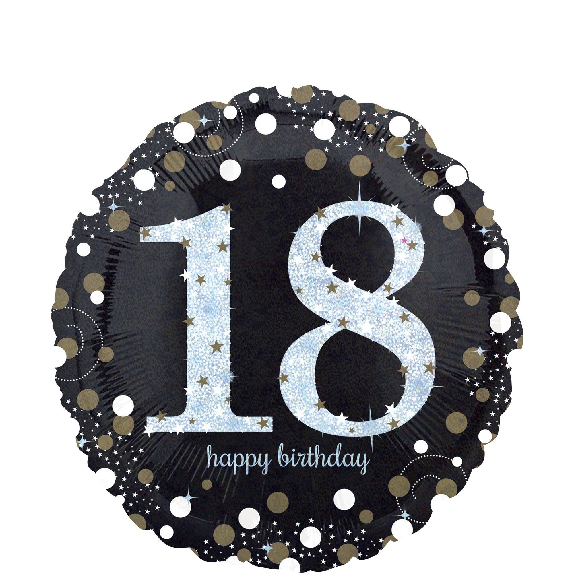 Birthday Balloon 18in - Sparkling Celebration, Ages