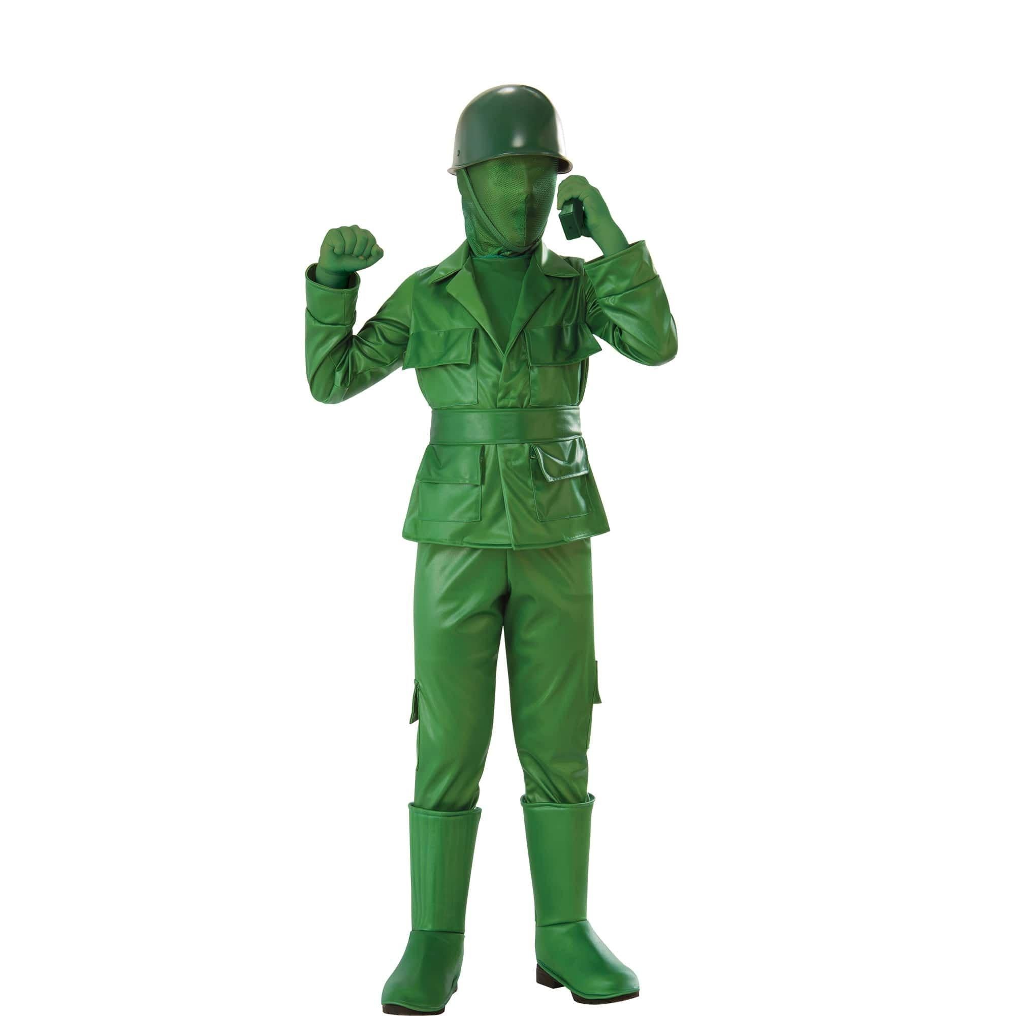 Kids' Green Army Boy Costume