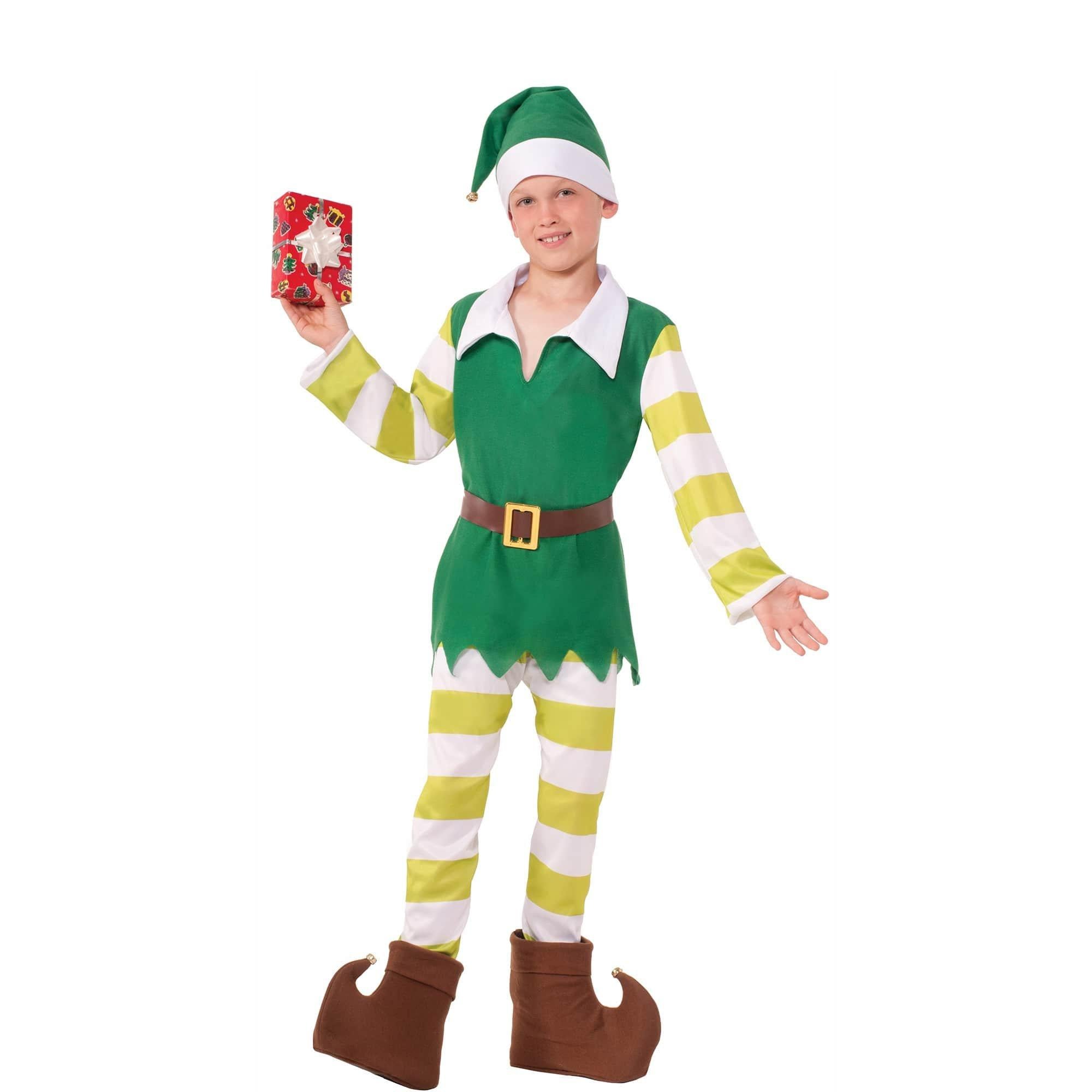 Boys' Striped Elf Costume