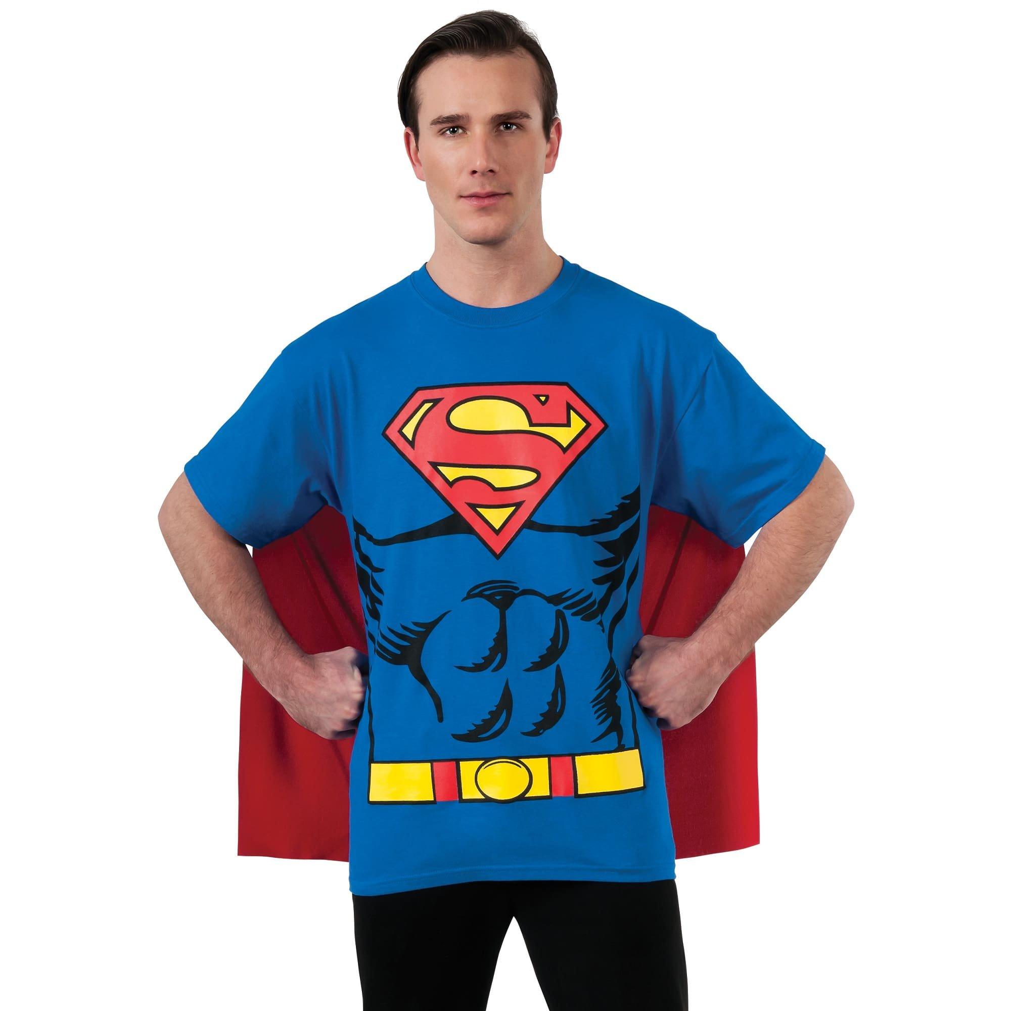 Men's DC Comics Superman T-Shirt, Cape and Mask Set