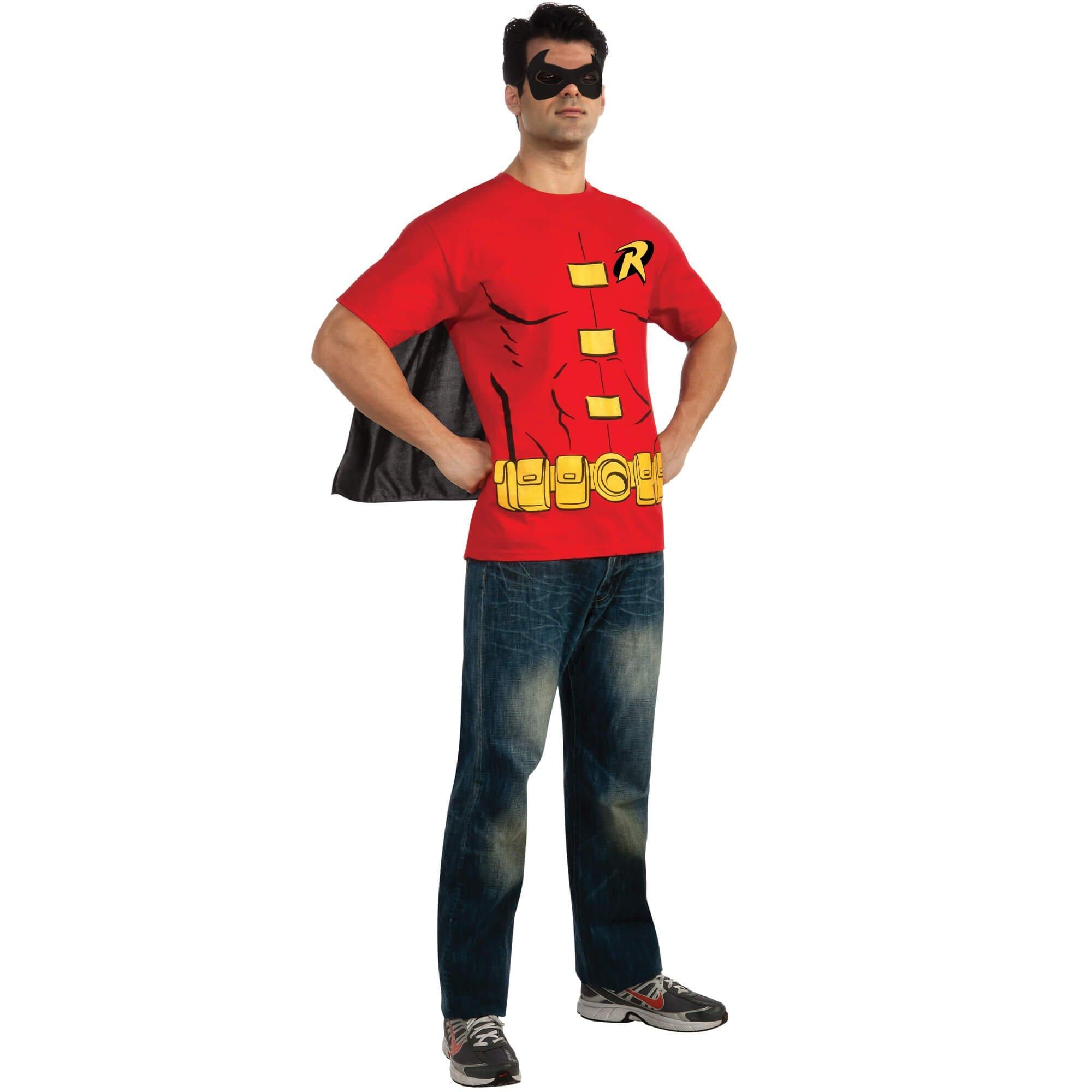 Men's DC Comics Robin T-Shirt and Mask Set