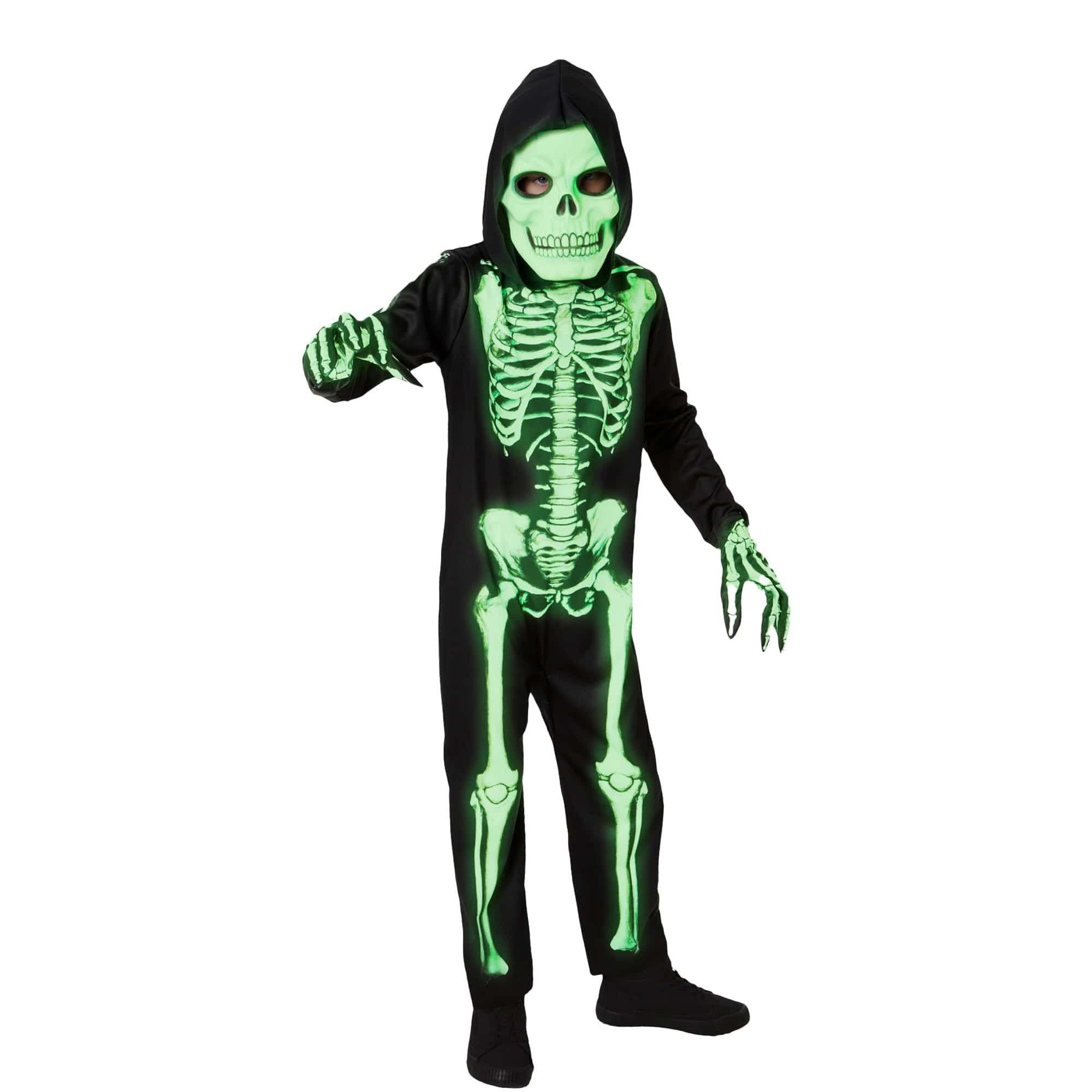 Kids' Glow-in-the-Dark Skeleton Costume