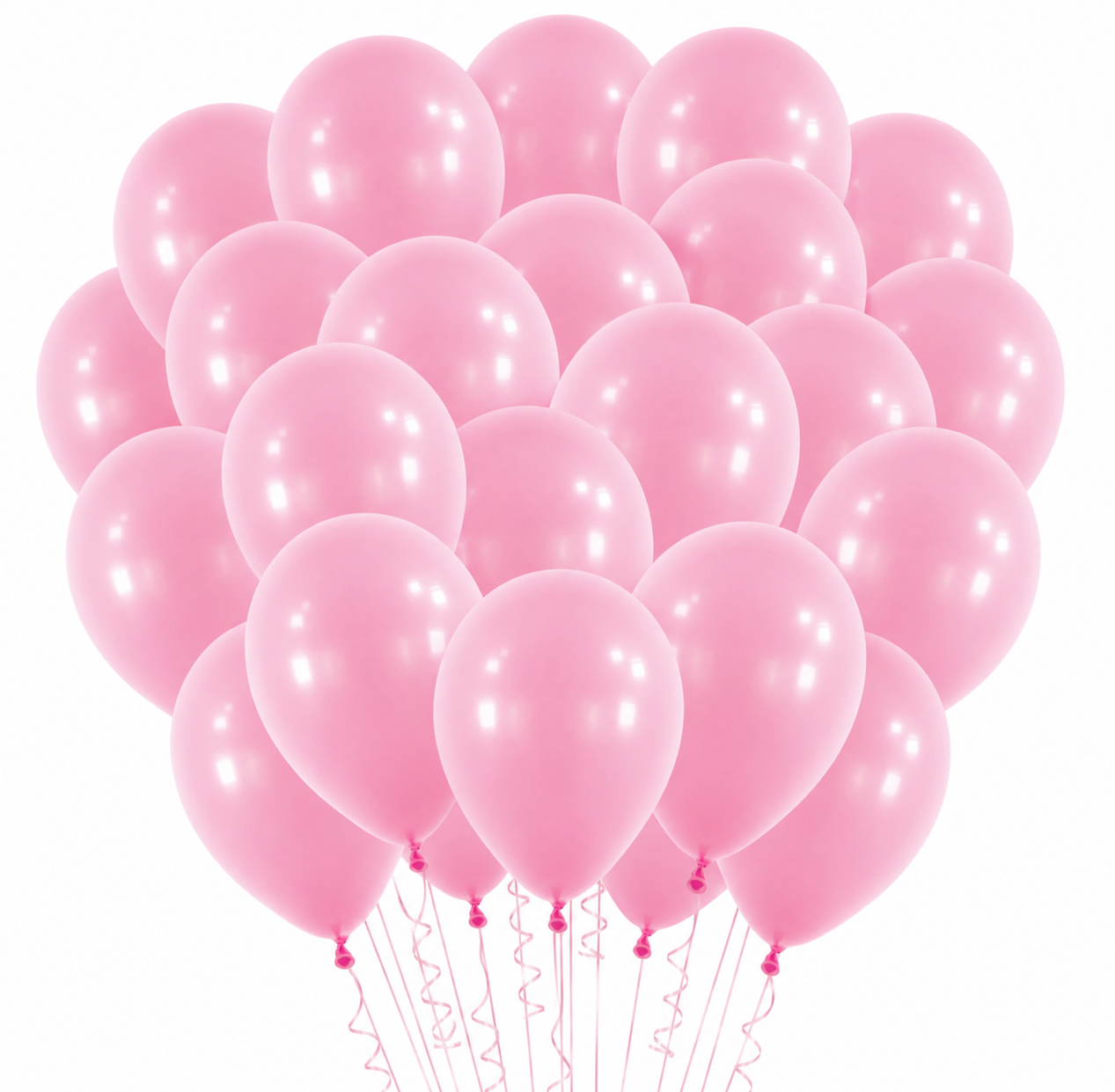 Pink Latex Balloons, 12in, 100ct (Uninflated)
