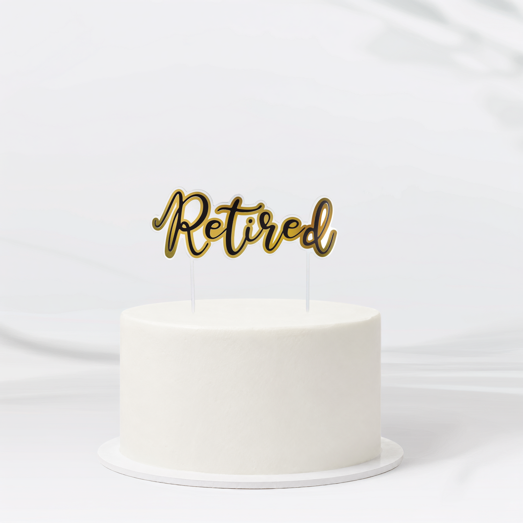 Retired Cake Topper